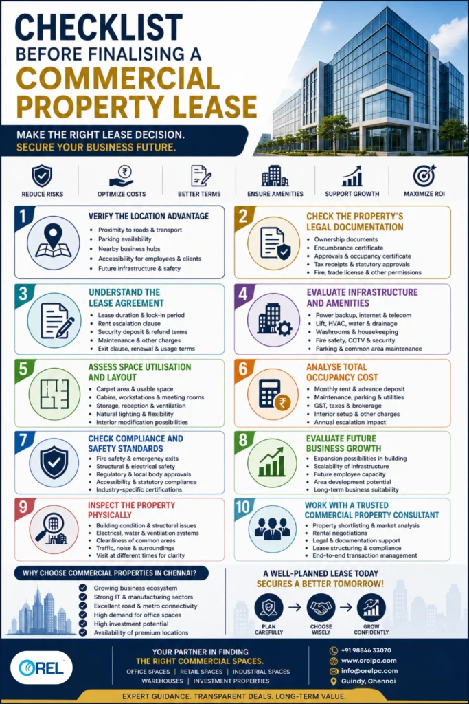 Checklist Before Finalising a Commercial Property Lease